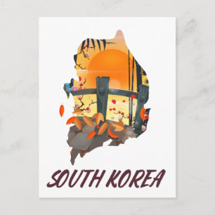 Südkorea Postkarte