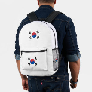 Südkorea Seoul Asien Koreanische Flagge Reise Bedruckter Rucksack