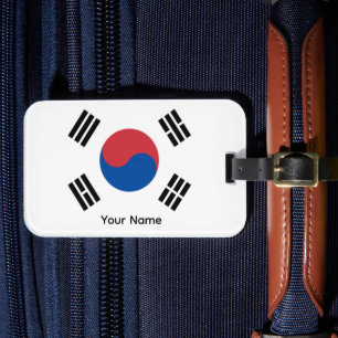 Südkorea Seoul Asien Koreanische Flagge Reise Gepäckanhänger