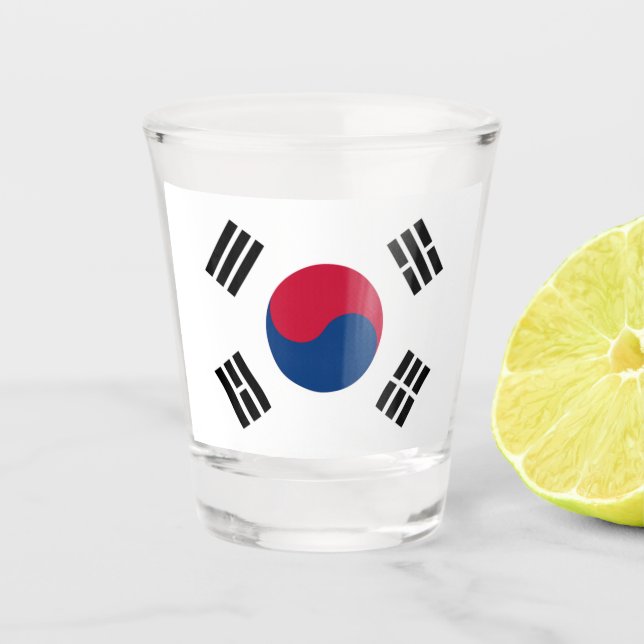 SÜDKOREA SHOT GLASS SCHNAPSGLAS (Vorderseite)