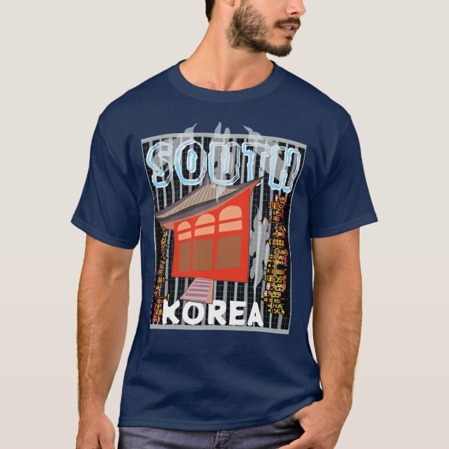 Südkorea - Stadtleben T-Shirt (Vorderseite)