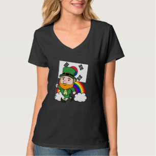 Südkorea Stolz koreanische Flagge St. Patricks Day T-Shirt