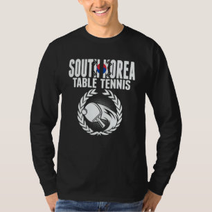 Südkorea Tischtennis Koreanischer Ping Pong Unte T-Shirt
