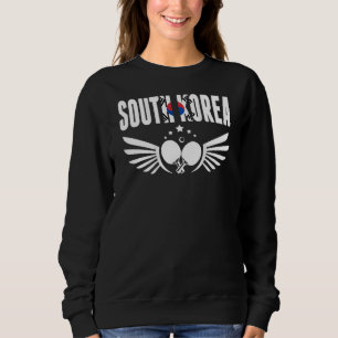 Südkorea Tischtennis Unterstützen Sie Korean Ping Sweatshirt