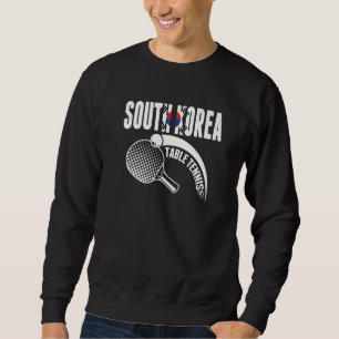 Südkorea Tischtennis Unterstützen Sie Koreanisches Sweatshirt