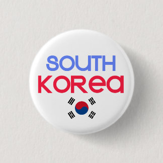 Südkorea und a (südkoreanische Flagge) Button