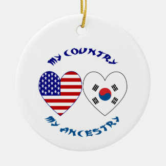 Südkorea und die USA hören My Country My Herkunft Keramik Ornament