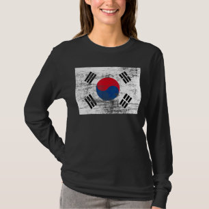Südkorea Vintage Flagge Südkoreas T-Shirt