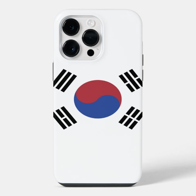Südkoreaflagge iPhone Hülle (Rückseite)