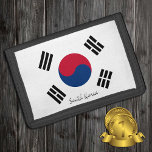 Südkoreanische Fahne, Südkorea, Patrioten/Sport Tri-fold Geldbeutel<br><div class="desc">WALLETS: Südkorea und Südkorea Flaggenmode - Liebe in meinem Land,  Reisegeschenke,  Opa Geburtstag,  Nationalpatrioten / Sportfans</div>