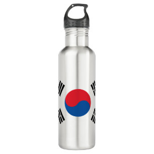 Südkoreanische Flagge Edelstahlflasche