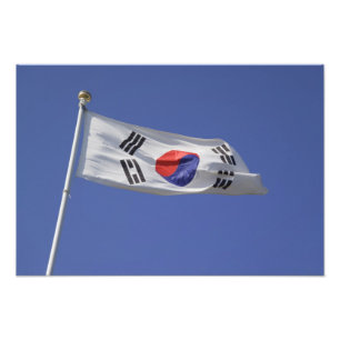 Südkoreanische Flagge Fotodruck