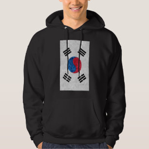 Südkoreanische Flagge für Koreaner Vintage Flagge Hoodie