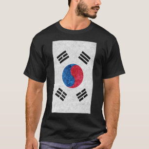 Südkoreanische Flagge für Koreaner Vintage Flagge T-Shirt