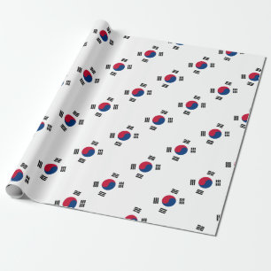 Südkoreanische Flagge Geschenkpapier
