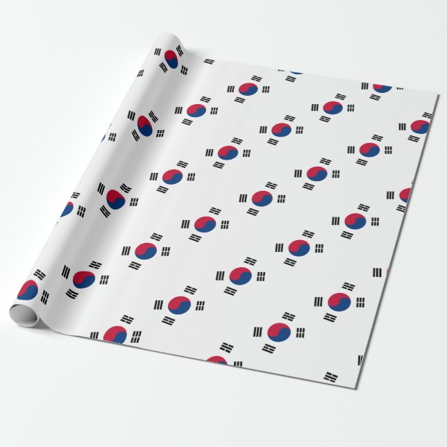 Südkoreanische Flagge Geschenkpapier (Ungerollt)