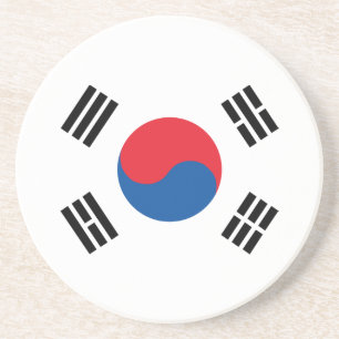 Südkoreanische Flagge Getränkeuntersetzer