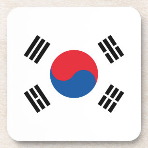 Südkoreanische Flagge Getränkeuntersetzer