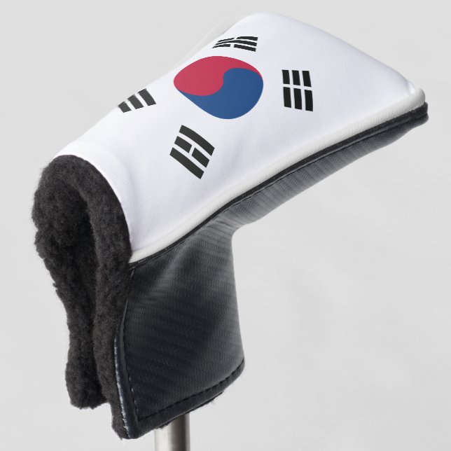 Südkoreanische Flagge Golf Headcover (3/4 Vorderseite)
