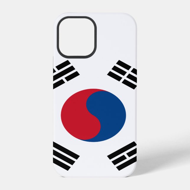 Südkoreanische Flagge iPhone Hülle (Rückseite)