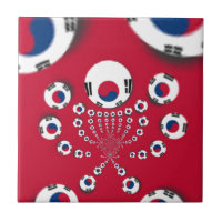 Südkoreanische Flagge Kaleidoskop Art Print
