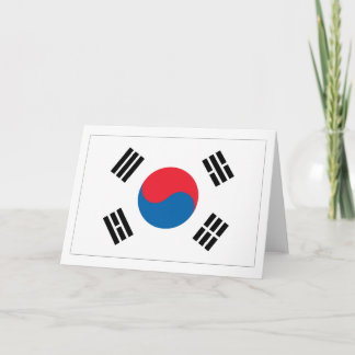 Südkoreanische Flagge Karte