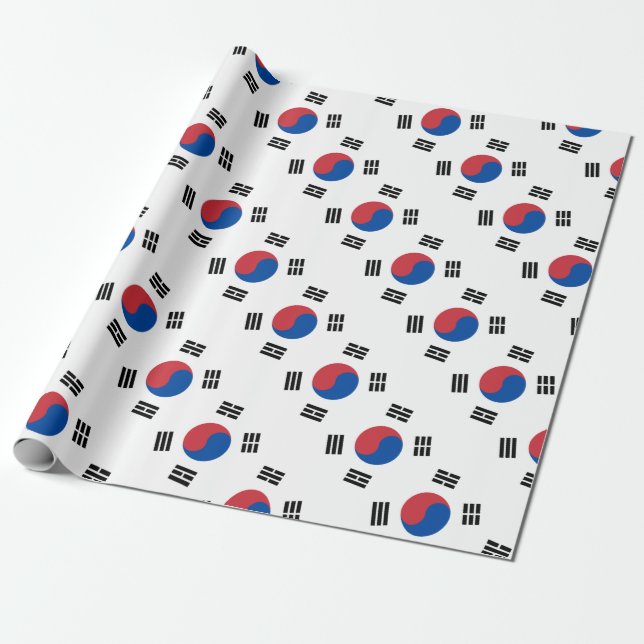 Südkoreanische Flagge - Korea - Taegeukgi - Geschenkpapier (Ungerollt)