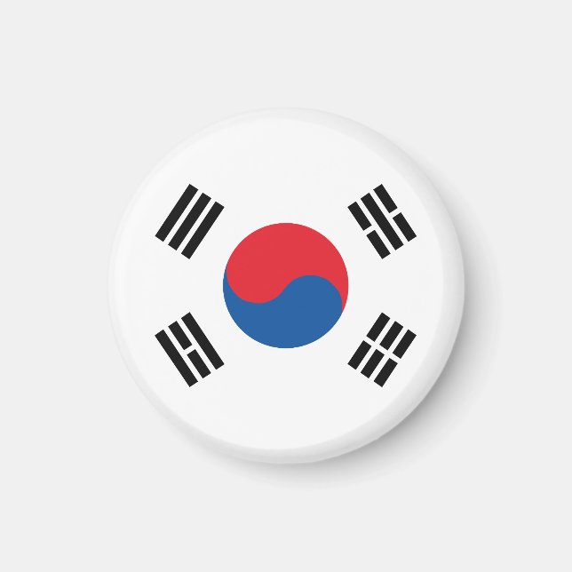 Südkoreanische Flagge Magnet (Vorne)