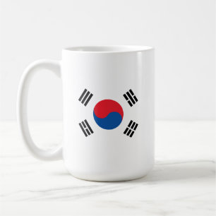 Südkoreanische Flagge ohne Grenzen Kaffeetasse