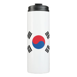 Südkoreanische Flagge ohne Grenzen Thermosbecher