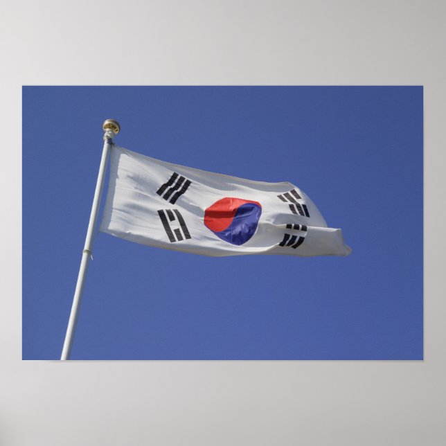 Südkoreanische Flagge Poster (Vorne)