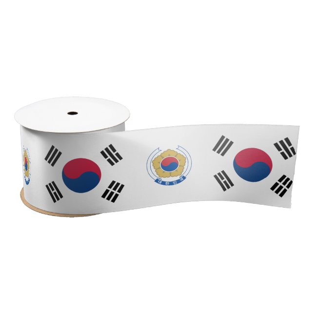 Südkoreanische Flagge Satinband (Spule)
