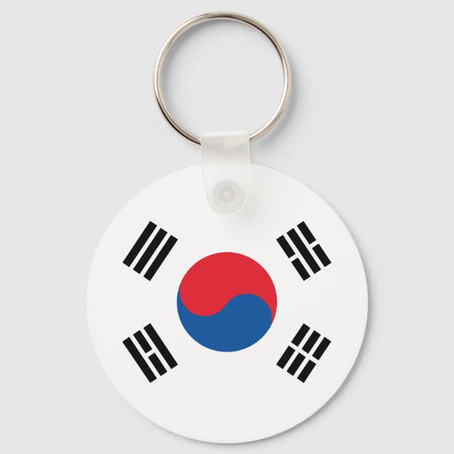 Südkoreanische Flagge Schlüsselanhänger (Vorderseite)