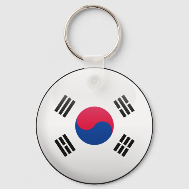 Südkoreanische Flagge Schlüsselanhänger (Vorderseite)