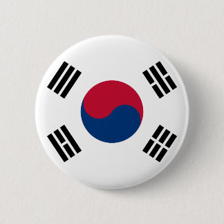 Südkoreanische Flagge Seoul S.K. Koreaner-Prix Button