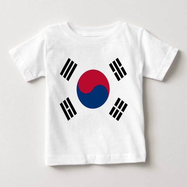 Südkoreanische Flagge Seoul S.K. Koreans Pride Baby T-shirt (Vorderseite)