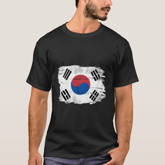 Südkoreanische Flagge T-Shirt (Vorderseite)