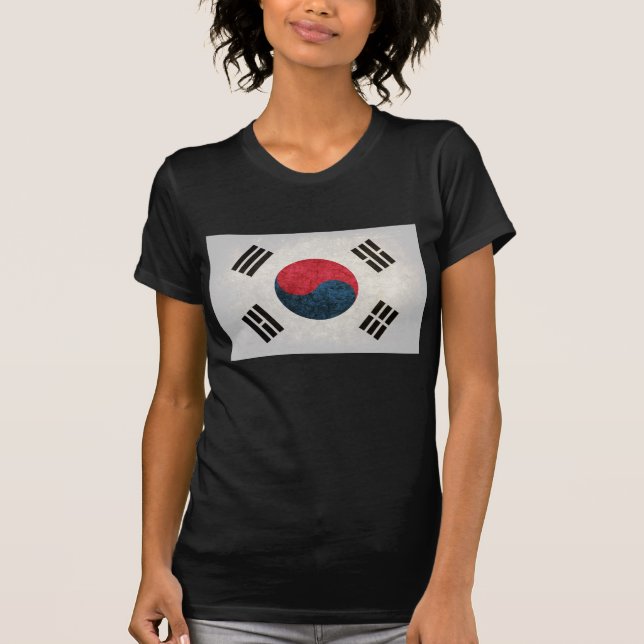 Südkoreanische Flagge; T-Shirt (Vorderseite)