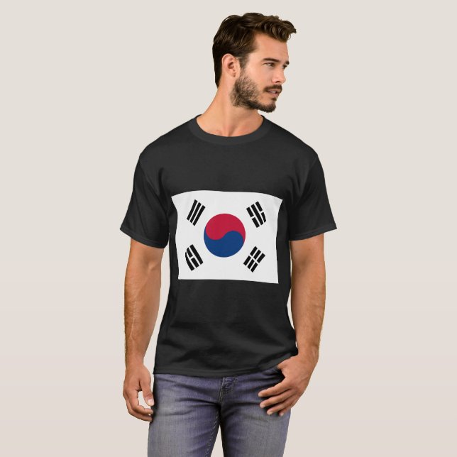 Südkoreanische Flagge T-Shirt (Vorne ganz)