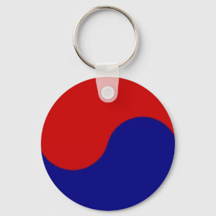 Südkoreanische Flagge: Yang-Schlüsselkette Schlüsselanhänger
