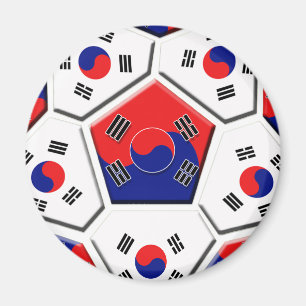 Südkoreanische Fußballflagge von Korea-Geschenke Magnet