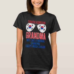 Südkoreanische Grandma-Südkorea-Sonnenbrille auf d T-Shirt