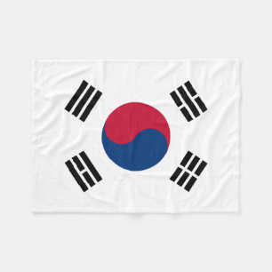 Südkoreanische Nationalflagge Fleecedecke