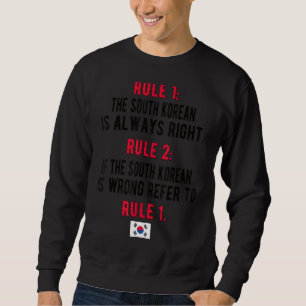 Südkoreanische Regeln Südkoreas Flagge Südkoreas R Sweatshirt