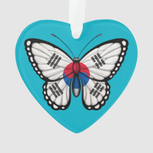 Südkoreanische Schmetterlings-Flagge Ornament