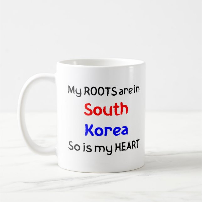 südkoreanische Wurzeln Kaffeetasse (Links)