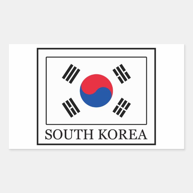 Südkoreanischer Aufkleber (Vorderseite)