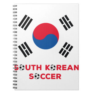 Südkoreanischer Fußball Notizblock
