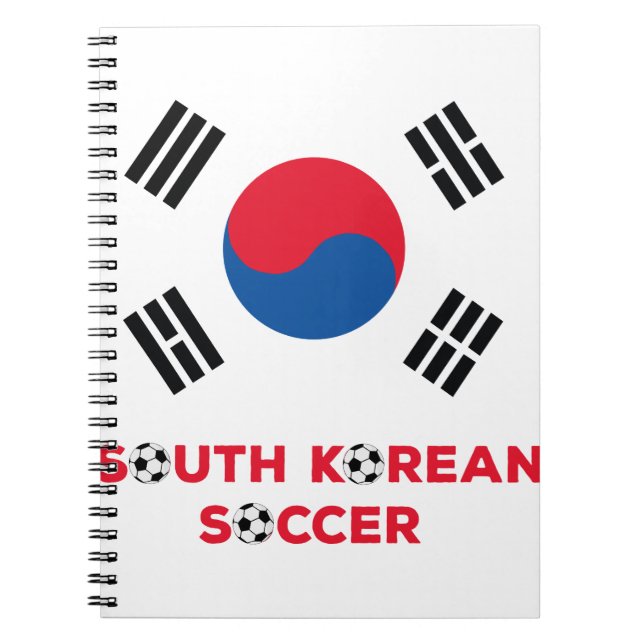 Südkoreanischer Fußball Notizblock (Vorderseite)
