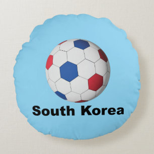 Südkoreanischer Fußball Rundes Kissen